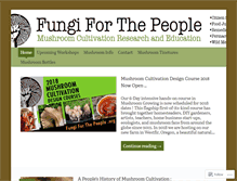 Tablet Screenshot of fungiforthepeople.org